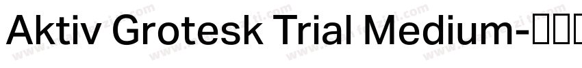 Aktiv Grotesk Trial Medium字体转换